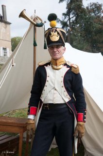 Reconstitution d'un bivouac des troupes napoléoniennes au château du Passage en Isère. Henri Caporali