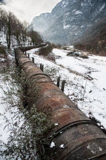 Vallée de la Romanche. Conduite d'amenée à Gavet