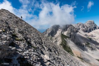 La Tête de la Cavale et l'Obiou vus depuis le Rougnou 