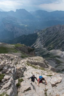 Ascension de l'Obiou par la voie normale 