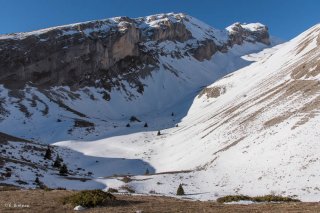 Le vallon du Mas et la Tête de l'Aupet 