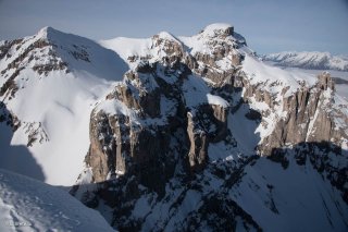 La face sud du massif de l'Obiou 