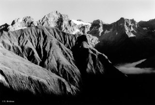 Le pic Gazonné, alpage du Valgaudemar. Hautes-Alpes