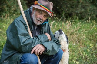 Max, berger sur l'alpage de Valdemars dans les Alpes de Haute Provence