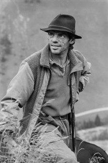 Victor, vacher sur l'alpage de la Léchère dans le Val Ferret. Valais, Suisse