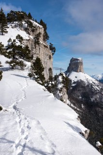 Les Rochers du Parquet et le mont Aiguille