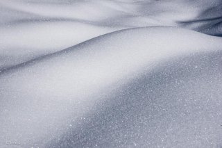 Neige sensuelle sur les hauts-plateaux du Vercors