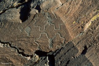 Vallée des Merveilles. Deux corniformes affrontés