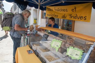 Marché de Mens, Capucine fabricante de pâtes fraîches