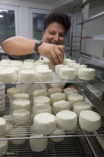 Sophie, à la bergerie de Rif Clar, éleveuse de brebis et fromagère