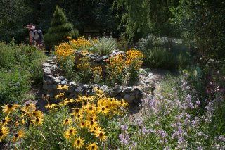 Jardins du centre écologique Terre Vivante à Mens