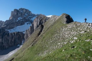 Arête du Rattier et la Tête de l'Obiou, Isère. Voie engagée