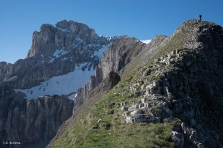 Arête du Rattier et la Tête de l'Obiou, Isère. Voie engagée