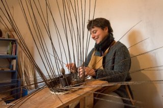 Coralie Beltrame, bannière à Monestier du Percy. Isère