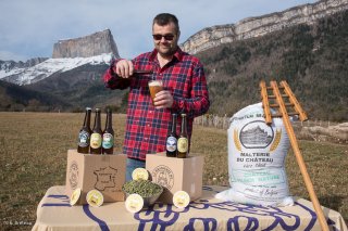 François, de la Brasserie du mont Aiguille à Clelles. Trièves, Isère