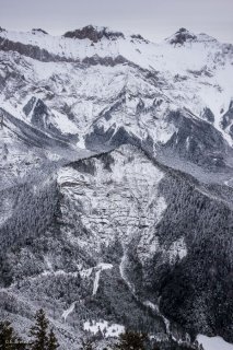 Le col de Mens et le sommet de l'Obiou dans le Trièves. Isère